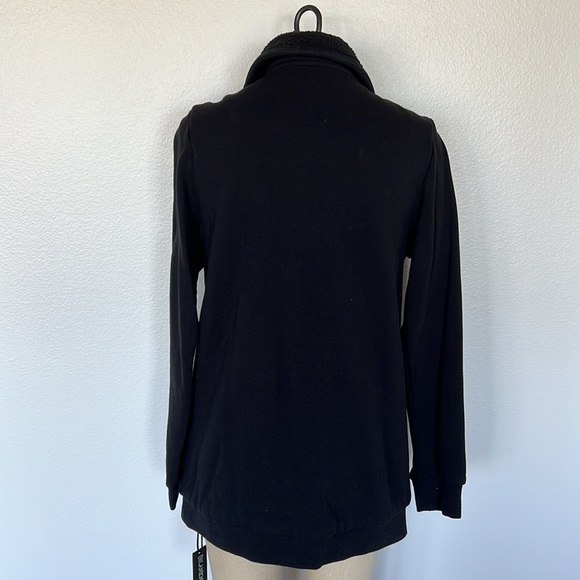 Blank NYC Asymmetrical Zip Up Sweatshirt Fleece - Picture 11 of 11